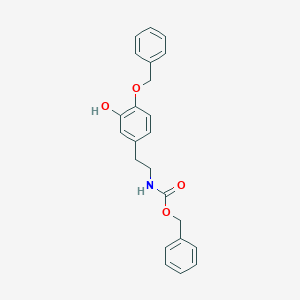 molecular formula C23H23NO4 B134279 N-苄氧羰基-4-O-苄基多巴胺 CAS No. 87745-55-9