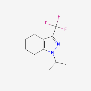 molecular formula C11H15F3N2 B13427910 1-isopropyl-3-(trifluoromethyl)-4,5,6,7-tetrahydro-1H-indazole 