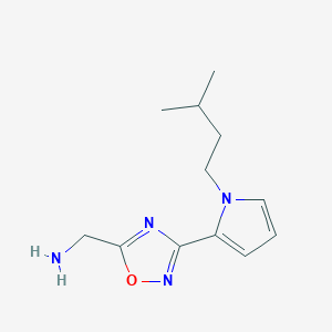 (3-(1-isopentyl-1H-pyrrol-2-yl)-1,2,4-oxadiazol-5-yl)methanamine