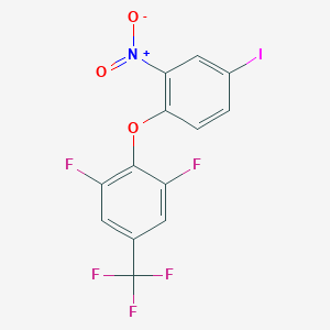 1,3-Difluoro-2-(4-iodo-2-nitro-phenoxy)-5-(trifluoromethyl)benzene