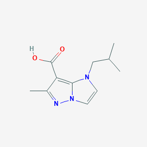 1-isobutyl-6-methyl-1H-imidazo[1,2-b]pyrazole-7-carboxylic acid