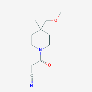 molecular formula C11H18N2O2 B13427938 3-(4-(Methoxymethyl)-4-methylpiperidin-1-yl)-3-oxopropanenitrile 