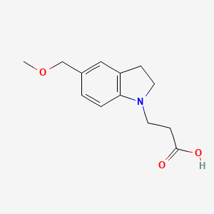 3-(5-(Methoxymethyl)indolin-1-yl)propanoic acid