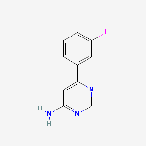 molecular formula C10H8IN3 B13427948 6-(3-Iodophenyl)pyrimidin-4-amine 