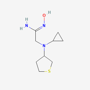 (Z)-2-(cyclopropyl(tetrahydrothiophen-3-yl)amino)-N'-hydroxyacetimidamide