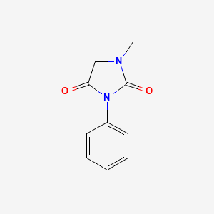 molecular formula C10H10N2O2 B13427970 2,4-Imidazolidinedione, 1-methyl-3-phenyl- CAS No. 2221-12-7