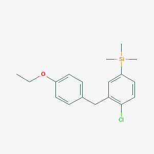 (4-Chloro-3-(4-ethoxybenzyl)phenyl)trimethylsilane