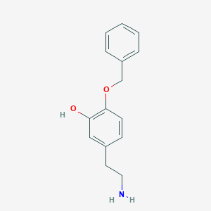 molecular formula C15H17NO2 B134280 5-(2-氨基乙基)-2-(苄氧基)苯酚 CAS No. 94026-91-2
