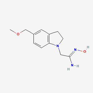 (Z)-N'-hydroxy-2-(5-(methoxymethyl)indolin-1-yl)acetimidamide