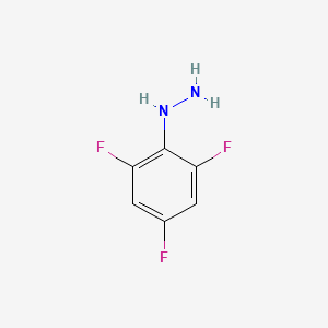 molecular formula C6H5F3N2 B1342801 2,4,6-Trifluorophenylhydrazine CAS No. 80025-72-5
