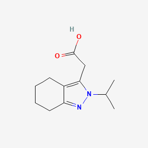 molecular formula C12H18N2O2 B13428017 2-(2-isopropyl-4,5,6,7-tetrahydro-2H-indazol-3-yl)acetic acid 