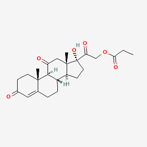 molecular formula C24H32O6 B13428023 Cortisone 21-Propionate 