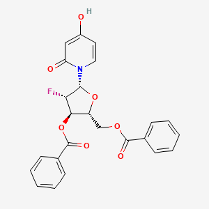 [(2R,3R,4S,5R)-3-benzoyloxy-4-fluoro-5-(4-hydroxy-2-oxopyridin-1-yl)oxolan-2-yl]methyl benzoate