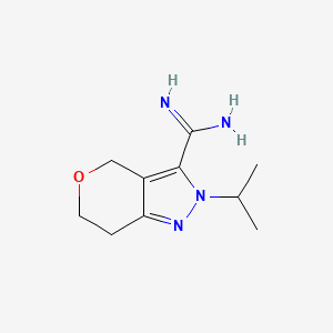 2-Isopropyl-2,4,6,7-tetrahydropyrano[4,3-c]pyrazole-3-carboximidamide