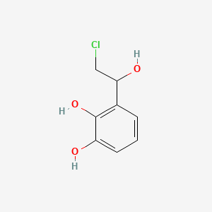 3-(2-Chloro-1-hydroxyethyl)benzene-1,2-diol