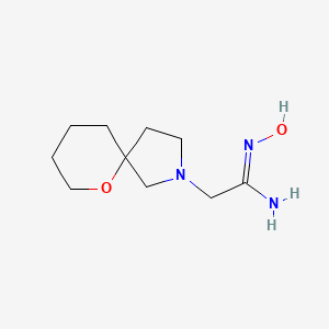 molecular formula C10H19N3O2 B13428045 (Z)-N'-hydroxy-2-(6-oxa-2-azaspiro[4.5]decan-2-yl)acetimidamide 