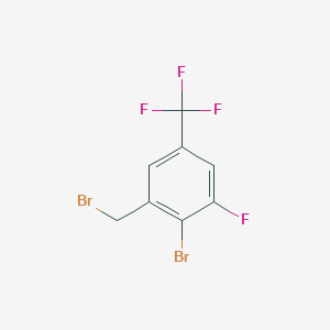 2-bromo-1-(bromomethyl)-3-fluoro-5-(trifluoromethyl)benzene