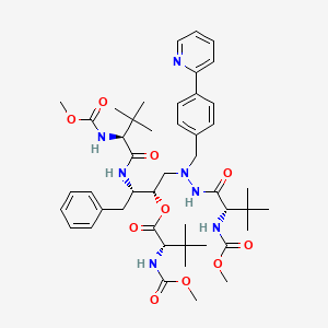 molecular formula C46H65N7O10 B13428088 Atazanavir-8-(N-methoxycarbonyl)-L-tert-leucine Ester 