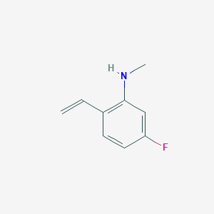 molecular formula C9H10FN B13428105 2-Ethenyl-5-fluoro-N-methylaniline CAS No. 210536-34-8