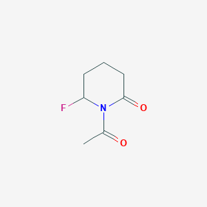 molecular formula C7H10FNO2 B13428113 1-Acetyl-6-fluoropiperidin-2-one 