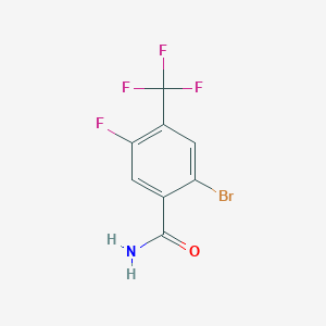 2-Bromo-5-fluoro-4-(trifluoromethyl)benzamide