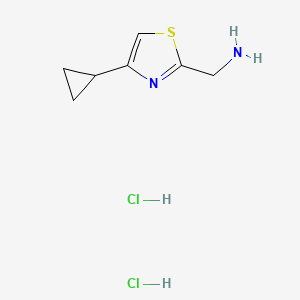 (4-Cyclopropyl-1,3-thiazol-2-yl)methanamine dihydrochloride