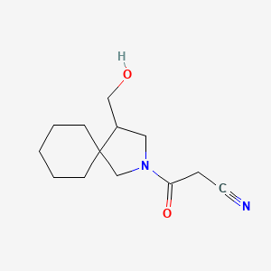 3-(4-(Hydroxymethyl)-2-azaspiro[4.5]decan-2-yl)-3-oxopropanenitrile