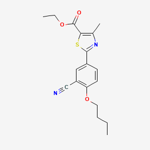 Ethyl 2-(4-butoxy-3-cyanophenyl)-4-methylthiazole-5-carboxylate