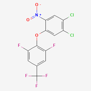 2-(4,5-Dichloro-2-nitro-phenoxy)-1,3-difluoro-5-(trifluoromethyl)benzene