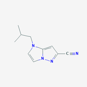 1-isobutyl-1H-imidazo[1,2-b]pyrazole-6-carbonitrile