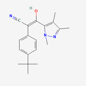 4-(1,1-Dimethylethyl)-a-[hydroxy(1,3,4-trimethyl-1H-pyrazol-5-yl)methylene]benzeneacetonitrile (E/Z mixture)