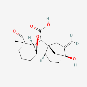 (1R,2R,5S,8S,9S,10R,11R)-6-(dideuteriomethylidene)-5-hydroxy-11-methyl-16-oxo-15-oxapentacyclo[9.3.2.15,8.01,10.02,8]heptadecane-9-carboxylic acid