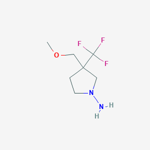 3-(Methoxymethyl)-3-(trifluoromethyl)pyrrolidin-1-amine