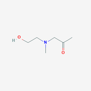 molecular formula C6H13NO2 B1342821 1-((2-羟乙基)(甲基)氨基)丙-2-酮 CAS No. 256353-78-3