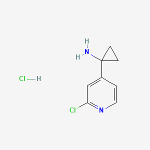 1-(2-Chloropyridin-4-yl)cyclopropan-1-amine;hydrochloride