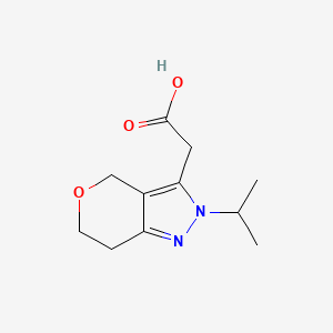 2-(2-Isopropyl-2,4,6,7-tetrahydropyrano[4,3-c]pyrazol-3-yl)acetic acid