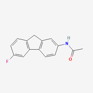 molecular formula C15H12FNO B13428236 Acetamide, N-(6-fluorofluoren-2-YL)- CAS No. 2823-94-1