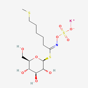 potassium;[(E)-[6-methylsulfanyl-1-[(2S,3R,4S,5S,6R)-3,4,5-trihydroxy-6-(hydroxymethyl)oxan-2-yl]sulfanylhexylidene]amino] sulfate