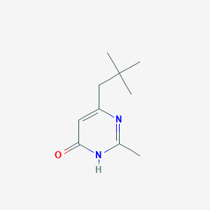 molecular formula C10H16N2O B13428283 2-Methyl-6-neopentylpyrimidin-4-ol 