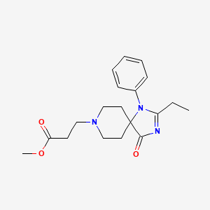 Methyl 3-(2-Ethyl-4-oxo-1-phenyl-1,3,8-triazaspiro[4.5]dec-2-en-8-yl)propanoate