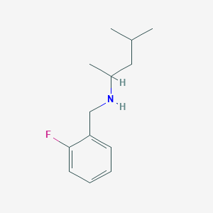 molecular formula C13H20FN B1342830 [(2-Fluorophenyl)methyl](4-methylpentan-2-yl)amine 