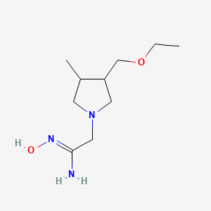 molecular formula C10H21N3O2 B13428303 (Z)-2-(3-(ethoxymethyl)-4-methylpyrrolidin-1-yl)-N'-hydroxyacetimidamide 