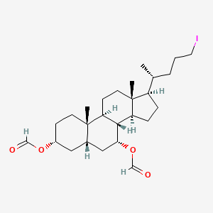 (3alpha,5beta,7alpha)-24-Iodo-cholane-3,7-diol Diformate