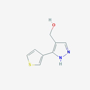 (3-(thiophen-3-yl)-1H-pyrazol-4-yl)methanol