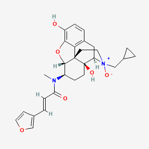 (E)-N-[(4R,4aS,7R,7aR,12bS)-3-(cyclopropylmethyl)-4a,9-dihydroxy-3-oxido-1,2,4,5,6,7,7a,13-octahydro-4,12-methanobenzofuro[3,2-e]isoquinolin-3-ium-7-yl]-3-(furan-3-yl)-N-methylprop-2-enamide