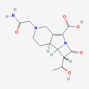 (1S,2R,3S)-9-(2-amino-2-oxoethyl)-3-[(1R)-1-hydroxyethyl]-4-oxo-5,9-diazatricyclo[5.4.0.02,5]undec-6-ene-6-carboxylic acid