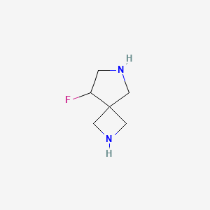 molecular formula C6H11FN2 B13428402 8-Fluoro-2,6-diazaspiro[3.4]octane 