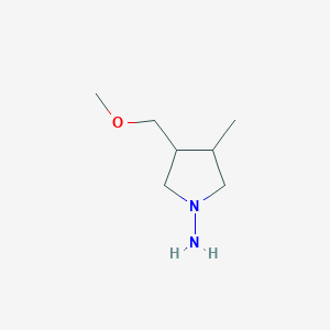 3-(Methoxymethyl)-4-methylpyrrolidin-1-amine