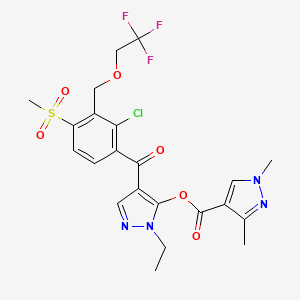 molecular formula C22H22ClF3N4O6S B13428418 Fenpyrazone CAS No. 1992017-55-6