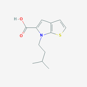 molecular formula C12H15NO2S B13428423 6-isopentyl-6H-thieno[2,3-b]pyrrole-5-carboxylic acid 